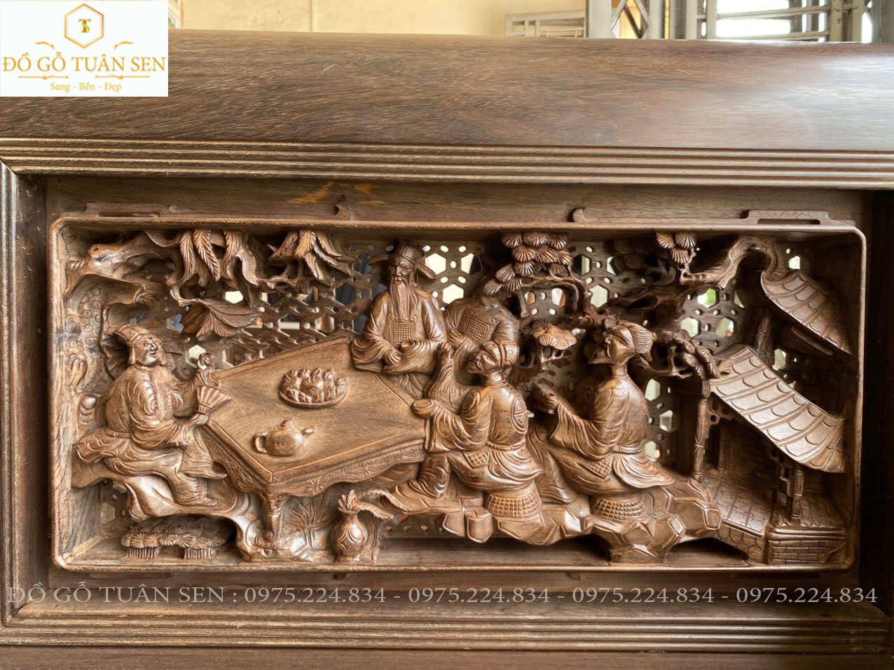 Mua trường kỷ đục tích tam quốc gỗ gụ ta cũ của đồ gỗ tuân sen 